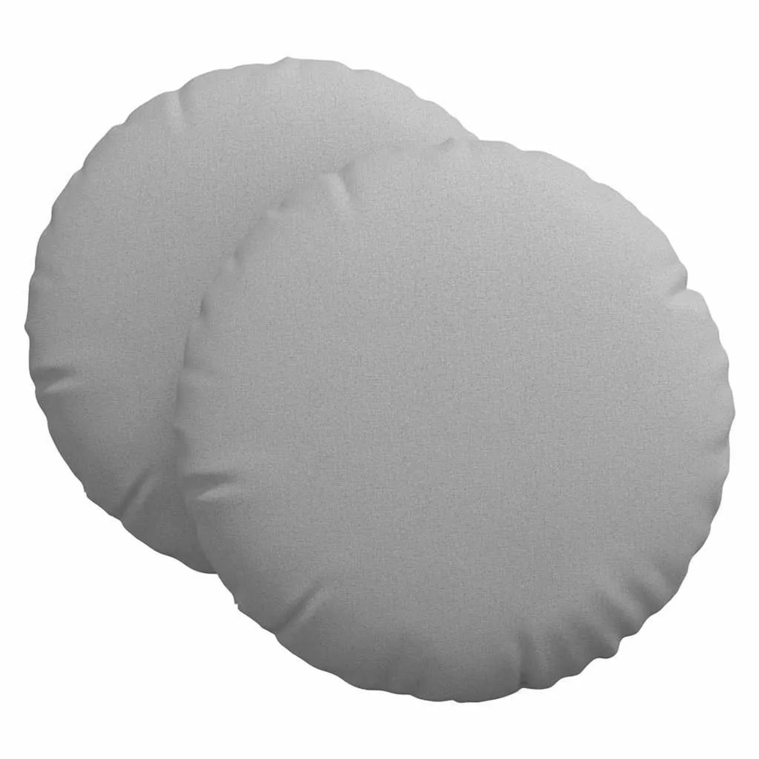 vidaXL Sitzkissen 2 Stk Wolkengrau Ø80 x 29 cm Stoff 42014244 günstig online kaufen