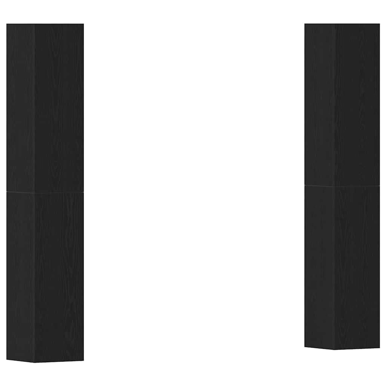 vidaXL Wohnwand 4-Tlg Schwarz Eichen-Optik 30,5 x 30 x 90 cm 3393568 günstig online kaufen