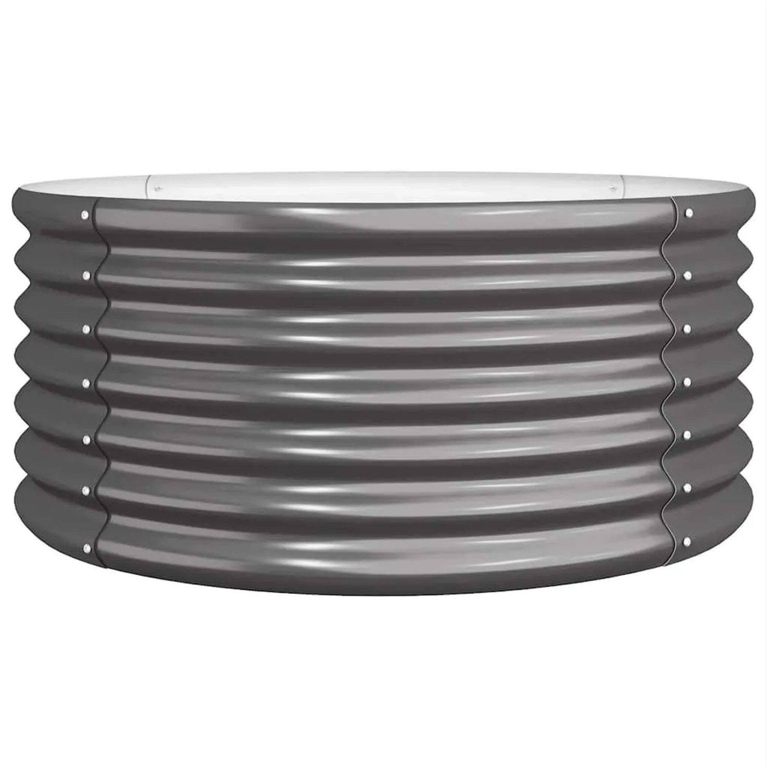 vidaXL Pflanzkübel Verzinkter Stahl 80x80x36 cm Anthrazit 318856