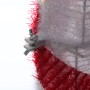 Nahaufnahme der Marelida LED Zuckerstange, Detail der Metallverbindung der rot-weiß gestreiften Weihnachtsdeko.
