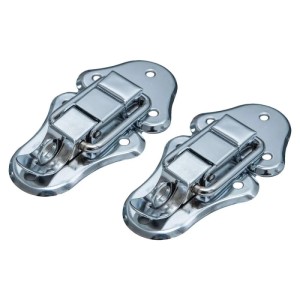 HMF 14986-09 Spannverschluss mit Schlossöse 2 Stück 50 x 95 mm Silber Verzinkt