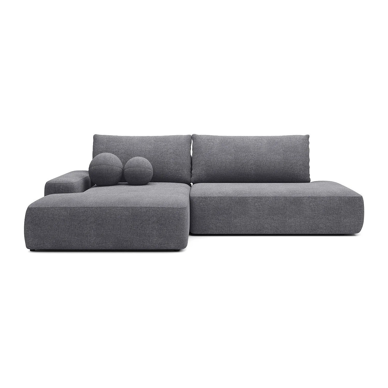 Vente-unique Schlafsofa Daviso Grau 276 cm