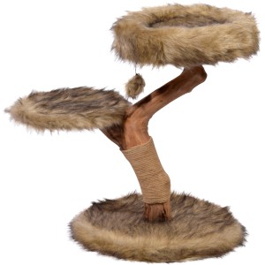 Dobar Design Katzenmöbel Jimmy mit Kratzsäule, Liegeflächen und Spielball.