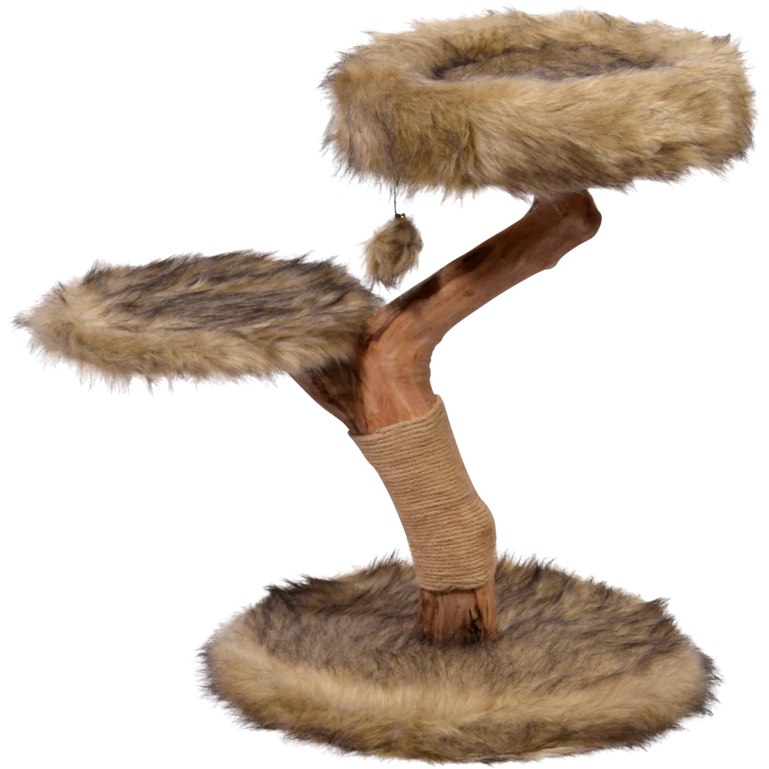 Dobar Design Katzenmöbel Jimmy mit Kratzsäule, Liegeflächen und Spielball.