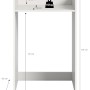 Waschmaschinenumbau Free, weiß, 101x66x60cm, Badregal zur stilvollen Verdeckung und Ablage.