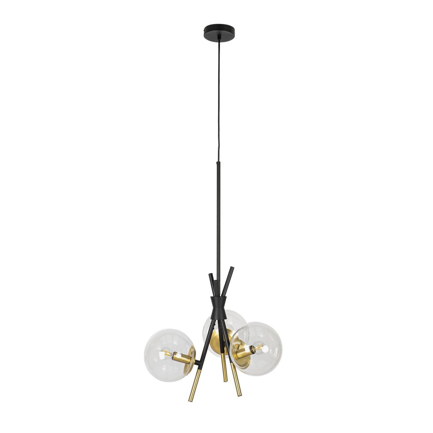 Lucande Pendelleuchte Sotiana 9639634 Design Modern in Schwarz aus Metall 3 günstig online kaufen