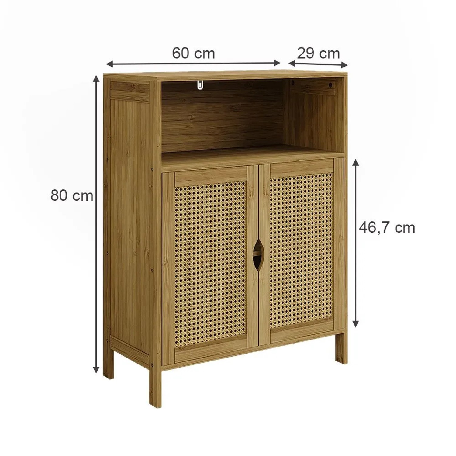Vicco Midischrank Liora Bambus 60 x 80_2
