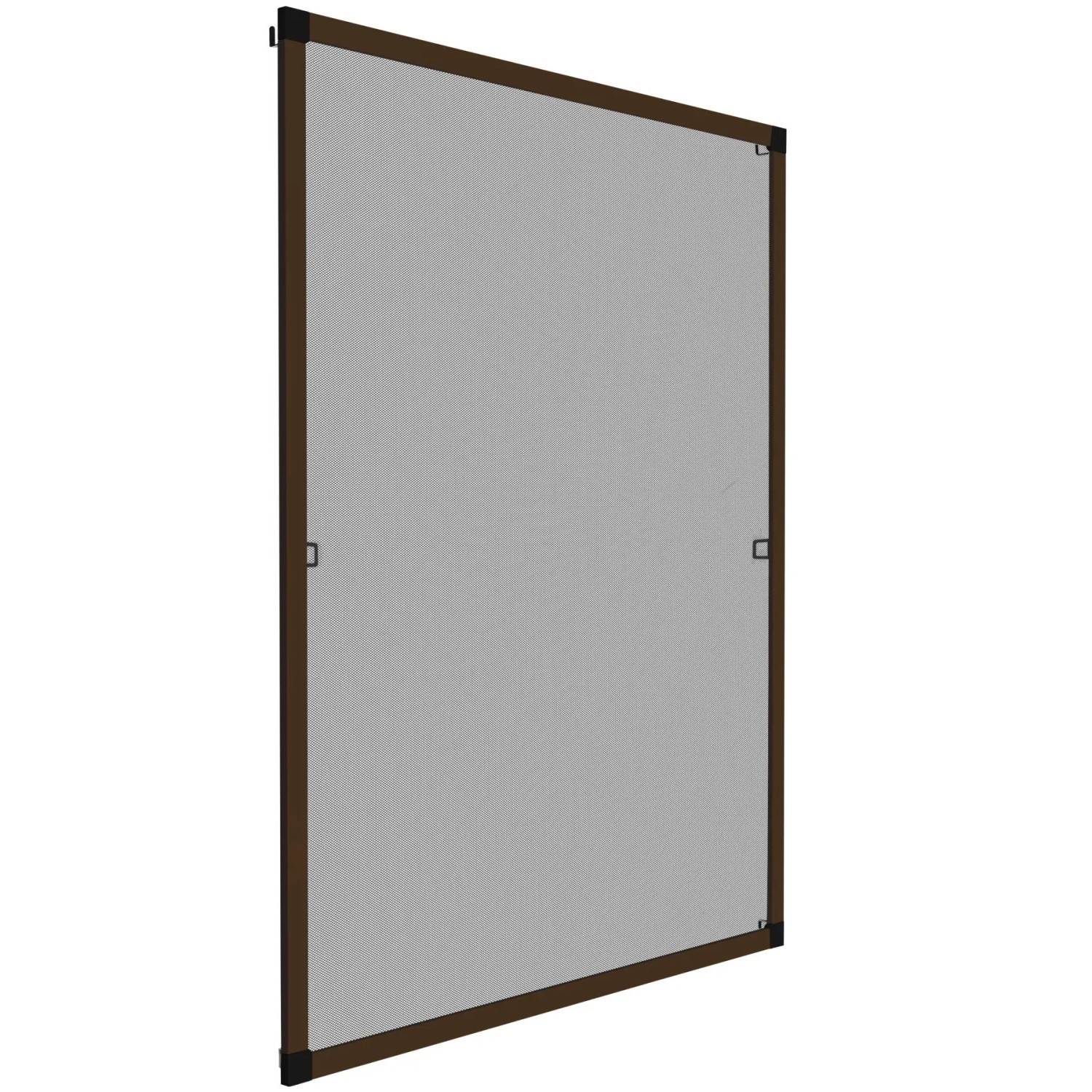Tectake Fliegengitter Mit Aluminiumrahmen  Für Fenster Wetter  und Uv Beständig 100 x 120 cm 1 x 100 x 120 cm Braun