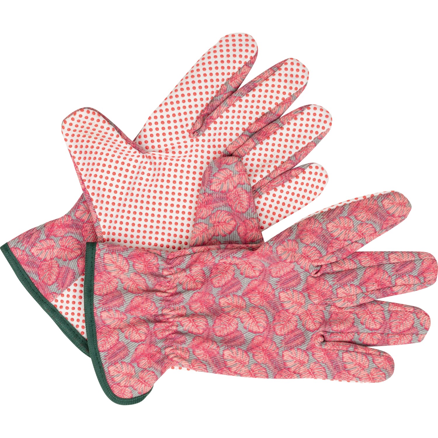 Handschuh Baumwolle Dschungel Pink Gr. 8