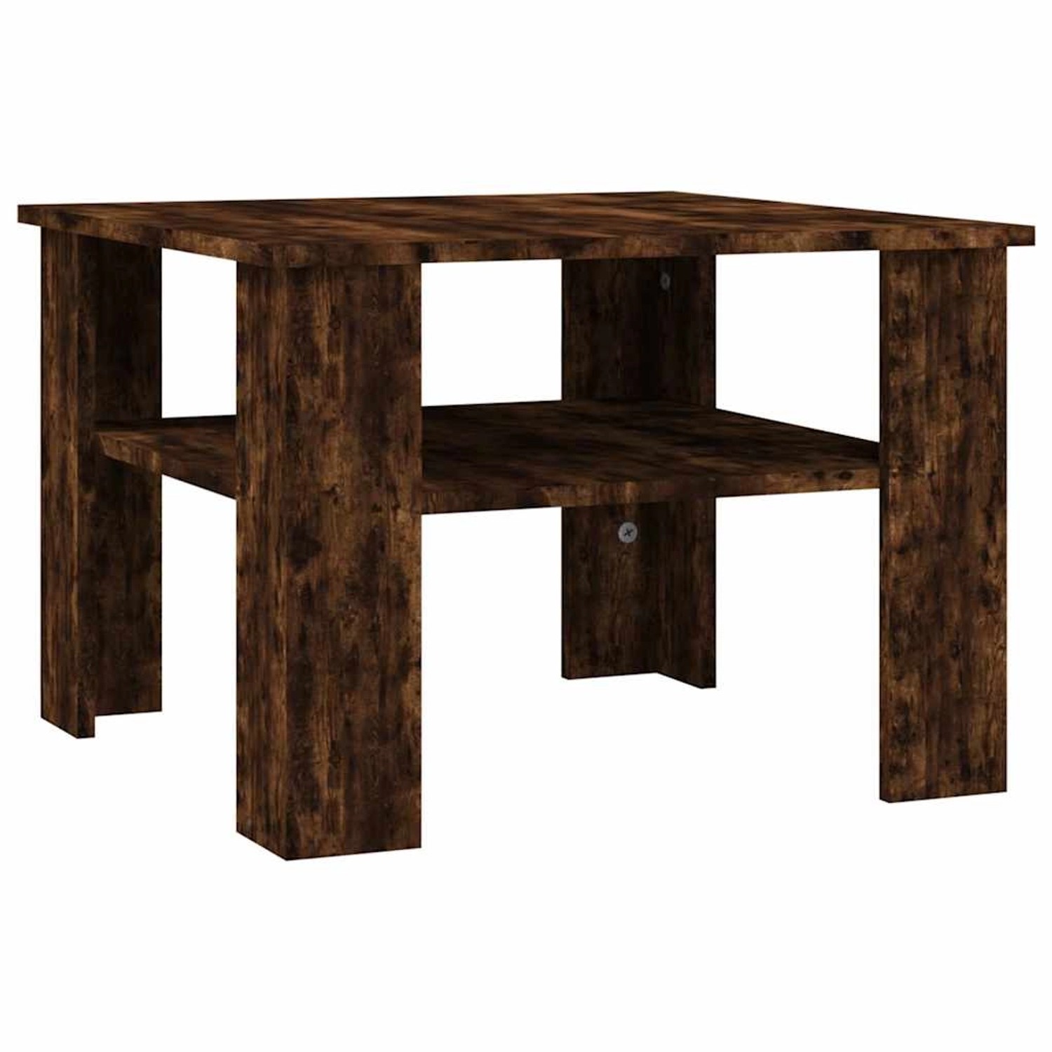 vidaXL Couchtisch Räuchereiche 60x60x42 cm Holzwerkstoff 815264