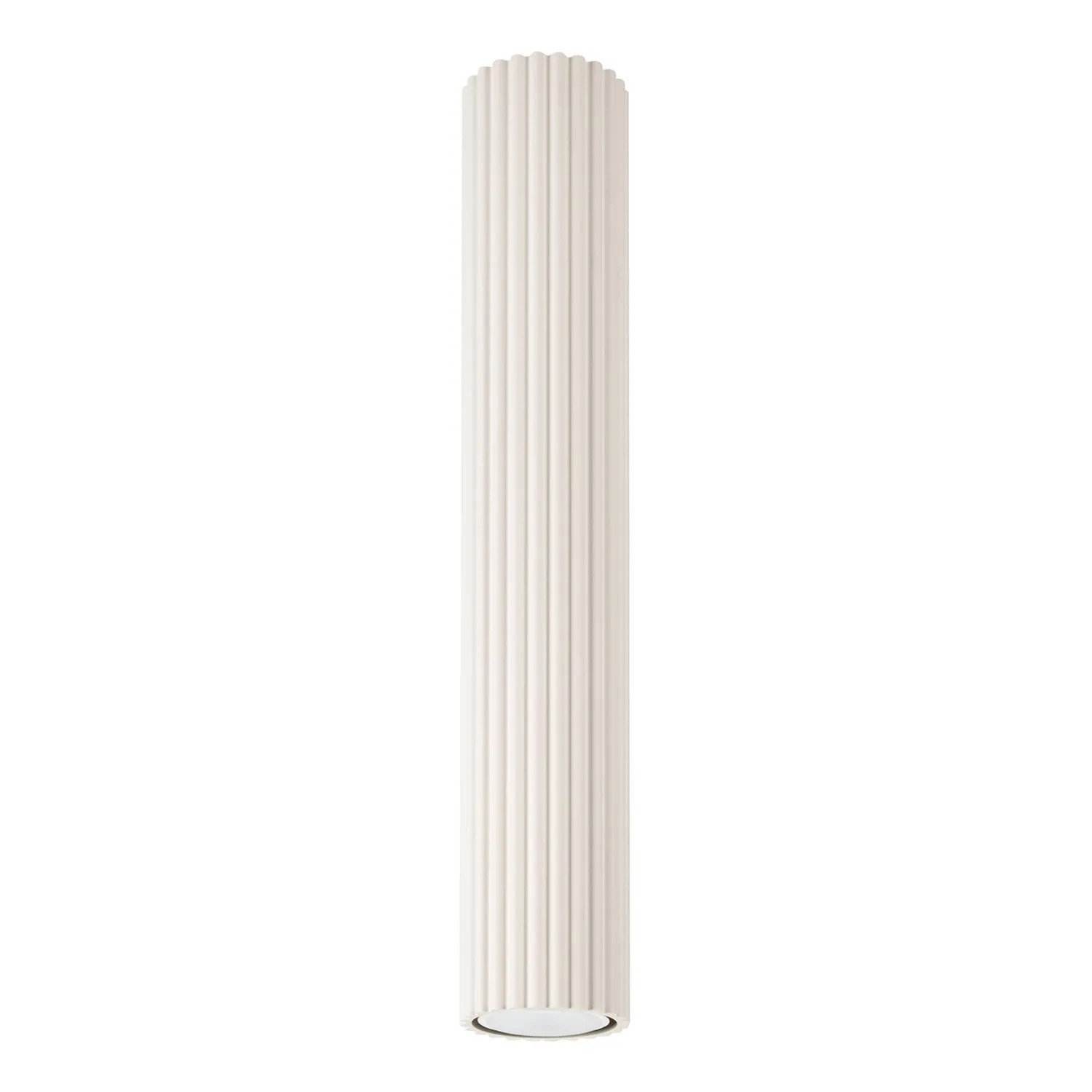 Licht-Erlebnisse Deckenlampe Aufputz Creme Aluminium GU10 Ø 6,5 CM Rund Modern