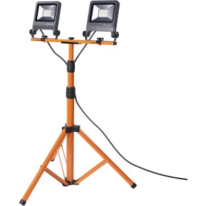 Ledvance LED-Baustrahler Worklight Tripod mit Stativ, 2x30W, kaltweißes Licht.
