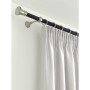 Gardinia Gardinenringe Windsor, 10er-Pack, Edelstahloptik an Gardinenstange mit Vorhang.