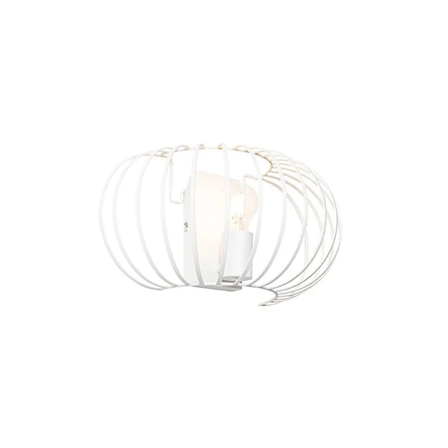 QAZQA Design Wandleuchte Weiß 39 cm Johanna