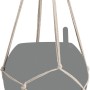 Lechuza Makramee Hängeampel Cotton Pure Natur, 22x14cm. Blumenampel aus Baumwolle für Pflanzgefäße.