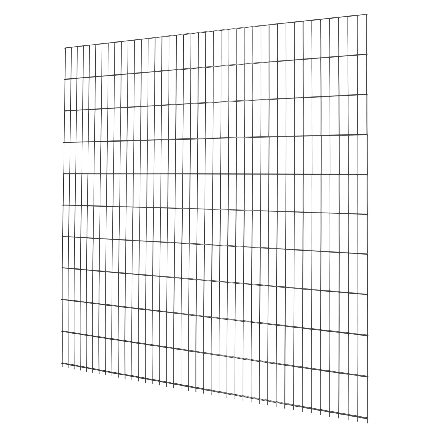 Doppelstabmattenzaun Metall 203 cm x 201 cm Anthrazit günstig online kaufen