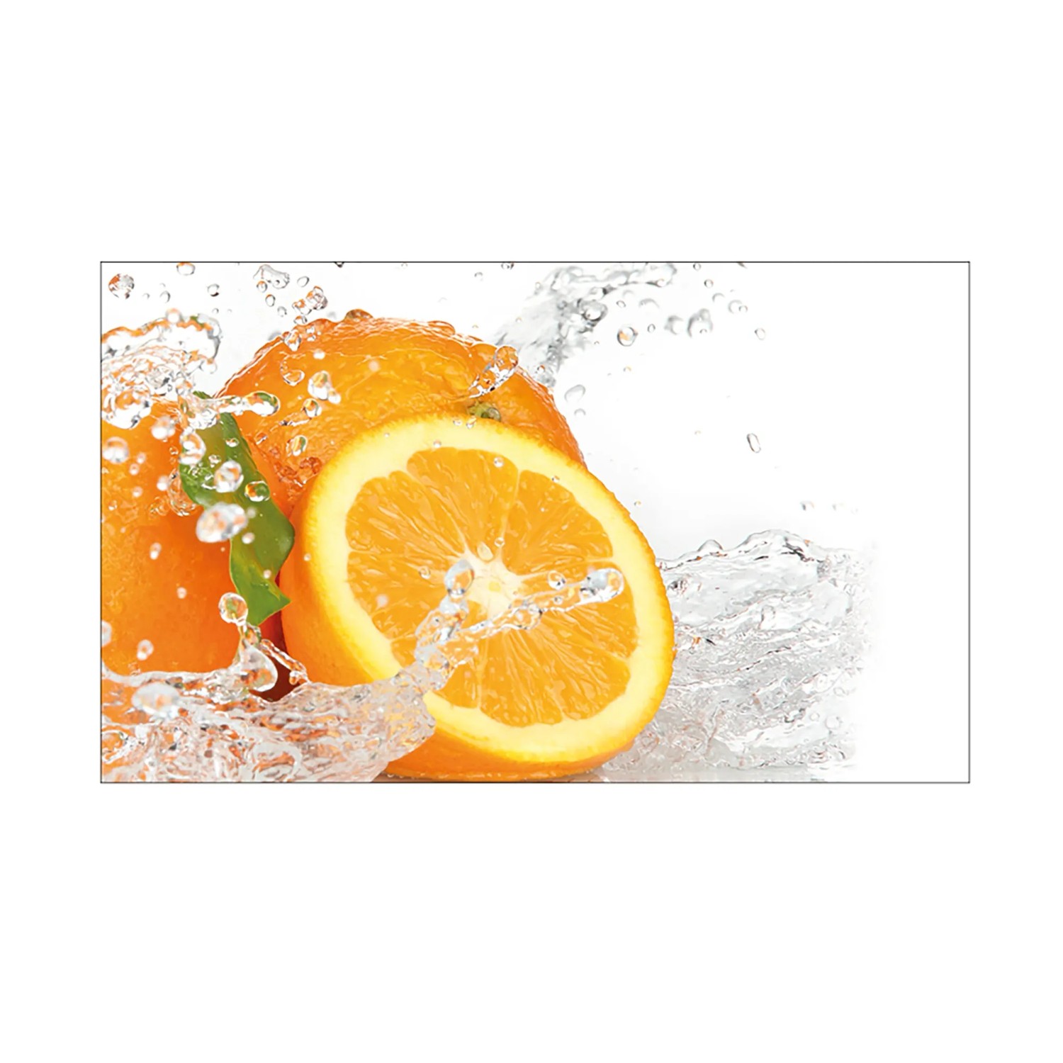 MySpotti Küchenrückwand Profix Cucina Aqua 100 x 60 cm Gelb-Orange-Weiß