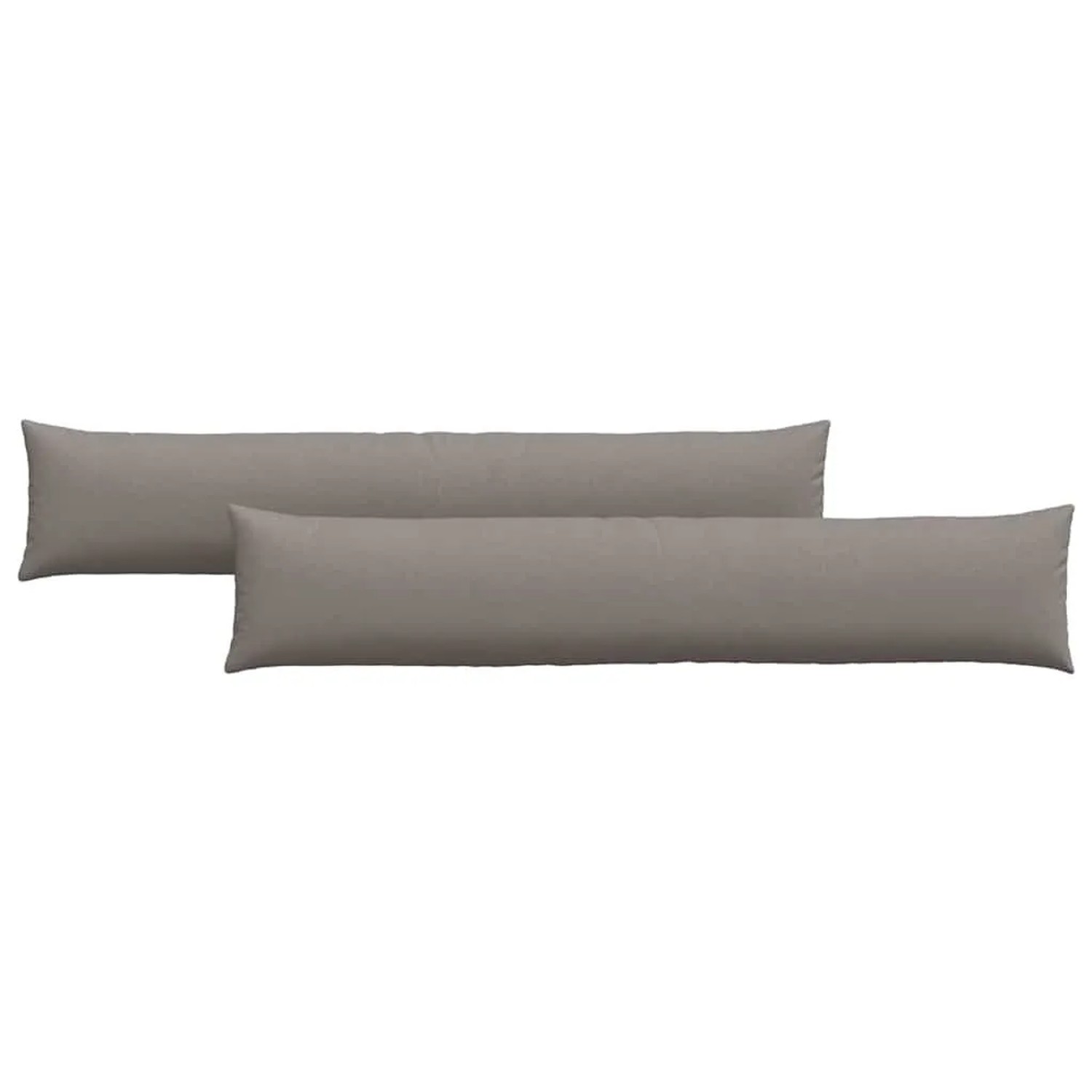 vidaXL Sofakissen 2 Stück Taupe 200 x 40 cm Stoff 42013874