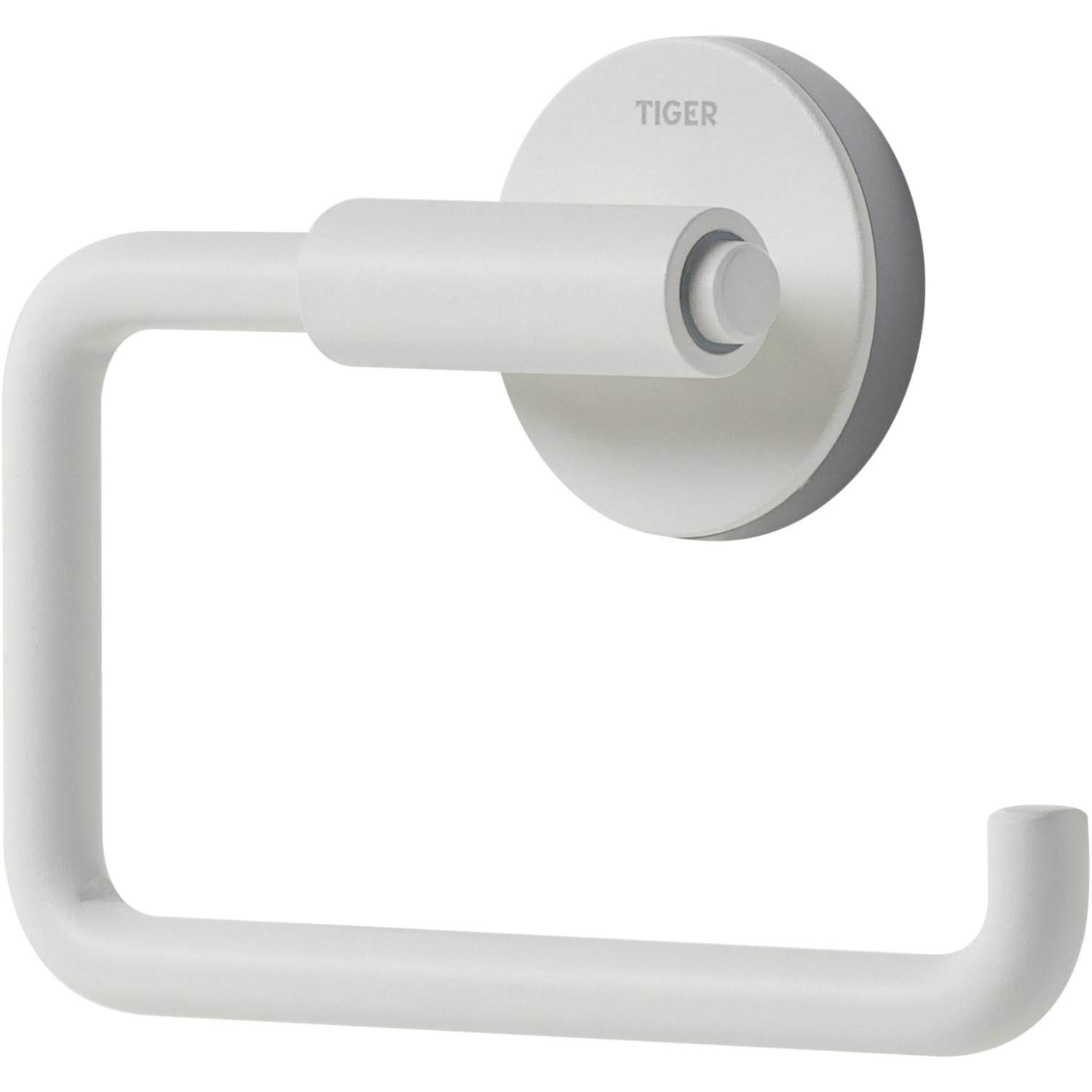 Weißer Tiger Toilettenpapierhalter Urban ohne Deckel für Bad & WC.