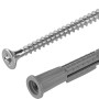 Set aus LUX Allzweckdübel (Ø 5 mm) mit Schrauben, 10 Stück, für sichere Befestigungen.