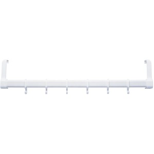 Wenko Tür-Garderobe in Weiß mit 6 Haken zum Einhängen an der Tür.