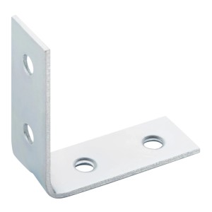 SOTECH 10 x Winkelverbinder 40 x 40 x 15 x 1,5 mm Stahl Verzinkt Lochung Gesenkt mit Sicke