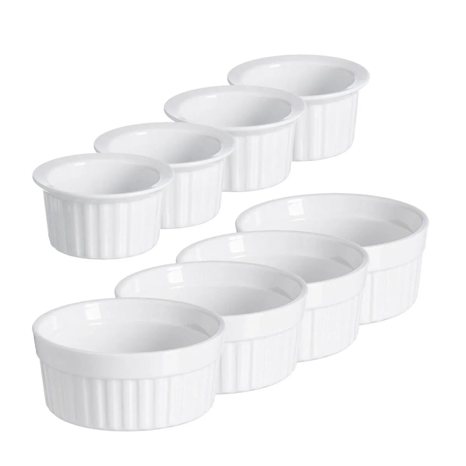 Ritzenhoff & Breker Bianco Auflaufformen-Set Rund 8-teilig