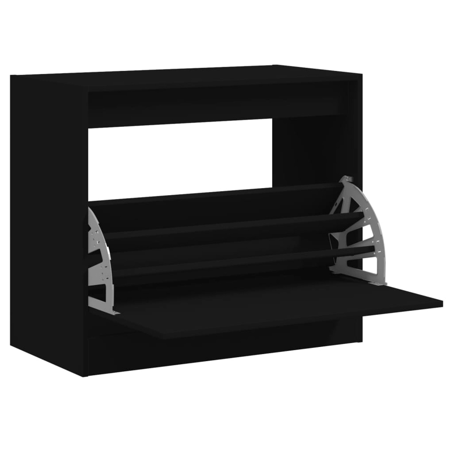 vidaXL Schuhschrank Schwarz 80x42x69 cm Holzwerkstoff 840002 günstig online kaufen