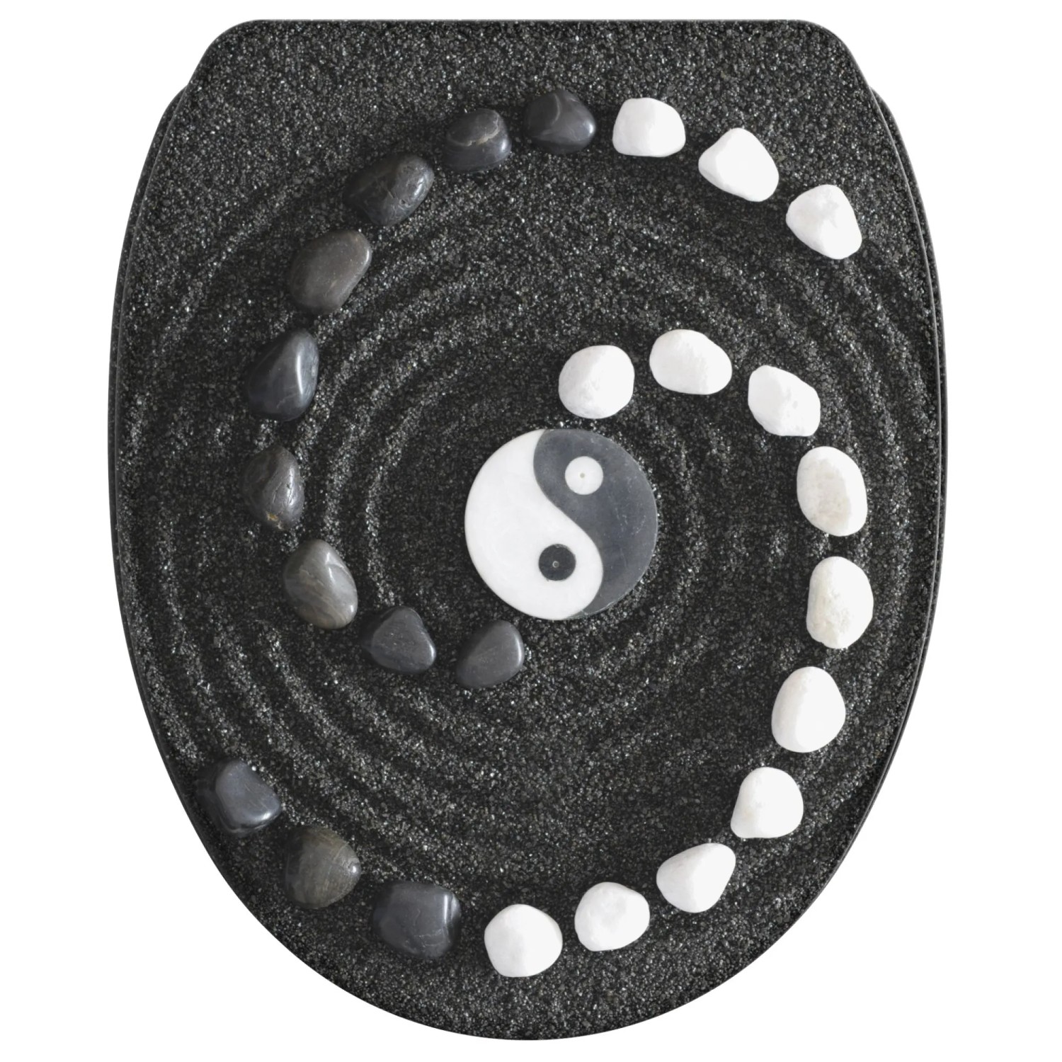 SANILO WC Sitz mit Absenkautomatik Top Fix Yin Yang