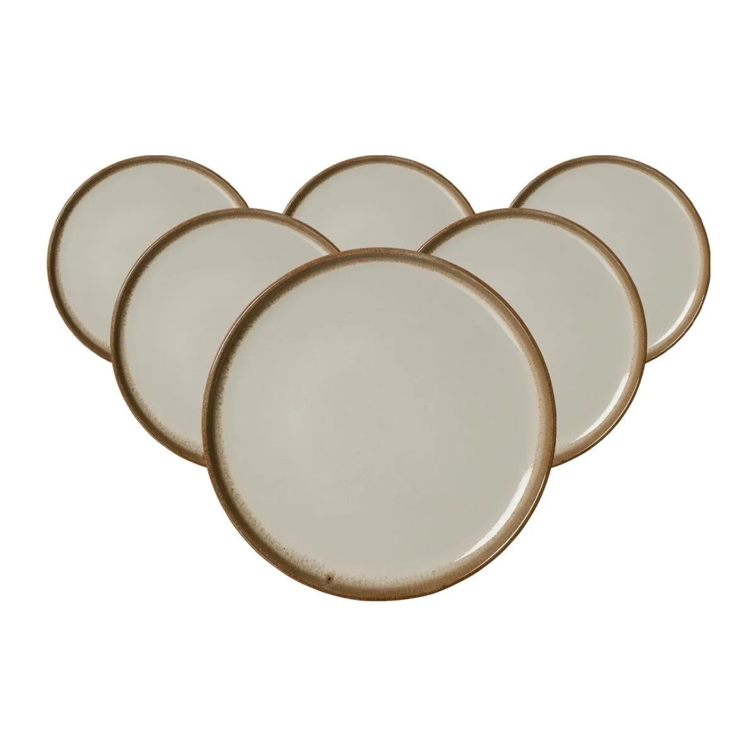 Ritzenhoff & Breker Malaga Dessertteller 22 cm 6er Set Creme