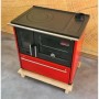 Plamen Küchenofen Holzherd 850 Glas Rot Rechte Version und 8 kW_4