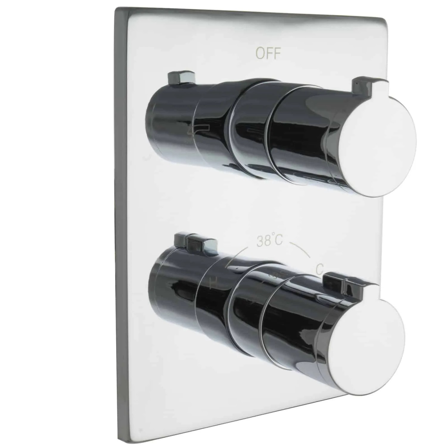 PaulGurkes Unterputz Thermostat Armatur Wannenmischer Brausebatterie Eckig
