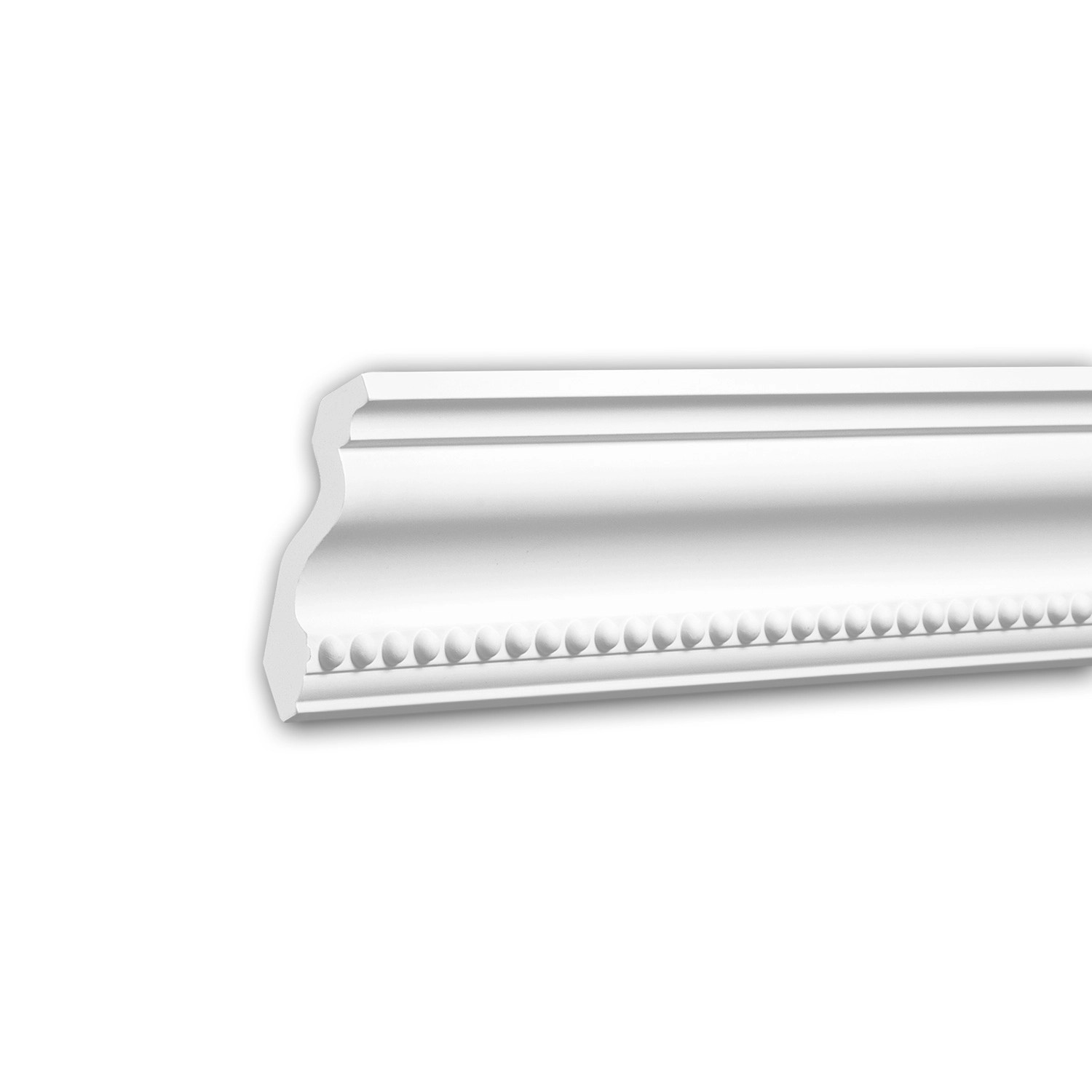 PROFHOME 150216 Eckleiste Zierleiste für indirekte Beleuchtung Stuckleiste 2 m 200 cm x 6,7 cm x 7,5 cm Weiß