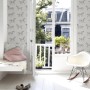ESTAhome Vliestapete mit Pferdezeichnung in Beige/Braun für Kinderzimmer.