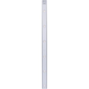Silberne LED-Unterbauleuchte mit PIR-Sensor, 68,5 cm, für Schränke und Regale.