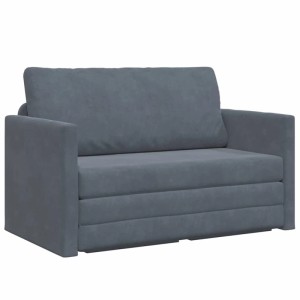 vidaXL Schlafsofa Dunkelgrau 124 x 204 x 61 cm Samt 4106703