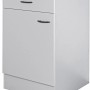 Flex-Well Classic Unterschrank Wito, 50 cm, Weiß, mit Schublade und Tür, Küchenschrank für Stauraum.