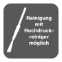 Symbol: Reinigung des Diephaus Mauersteins mit Hochdruckreiniger möglich.