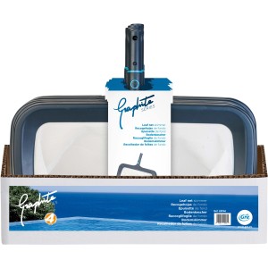 Gre Bodenkescher Aufsatz Graphite, 40x50cm, zur Poolreinigung.