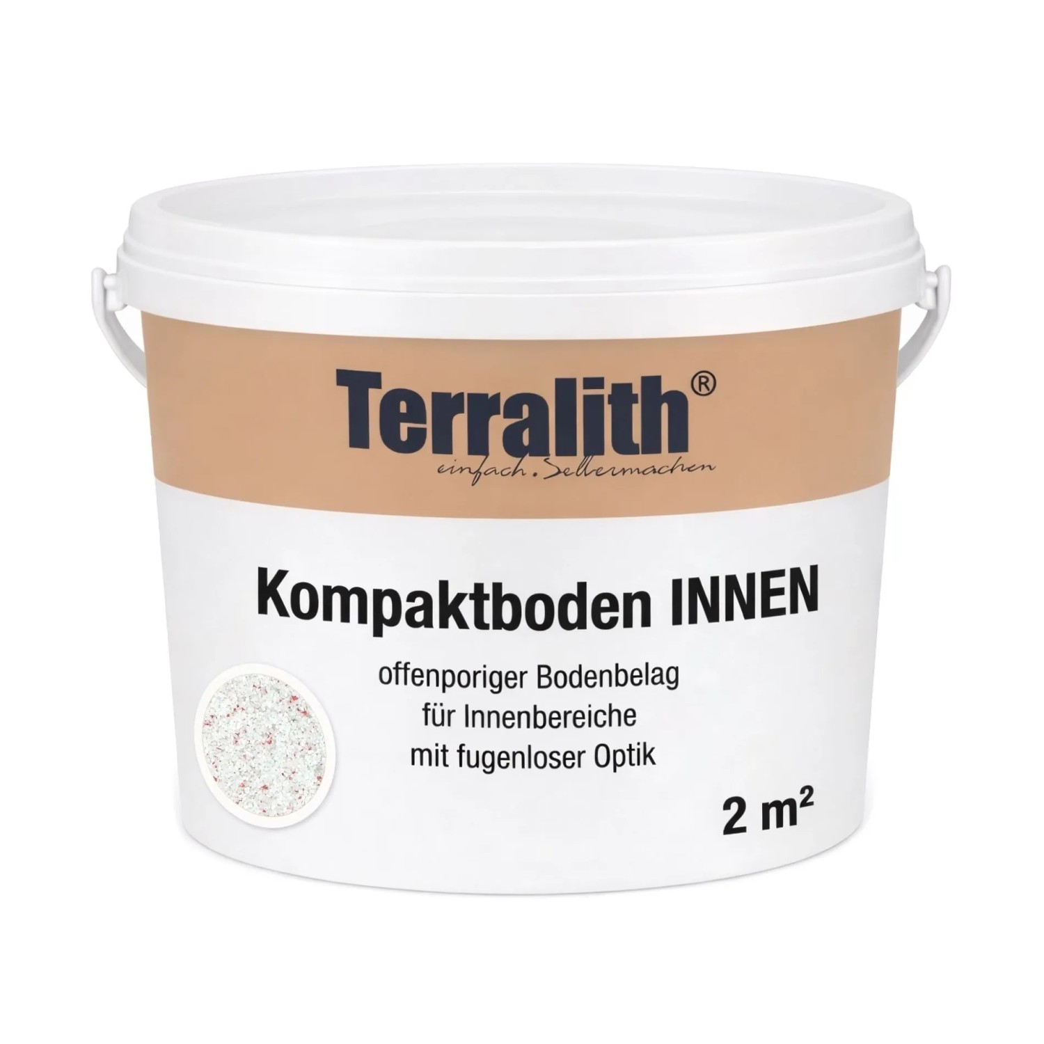 Terralith Kompaktboden Mix Bianco 102 für 2 m²