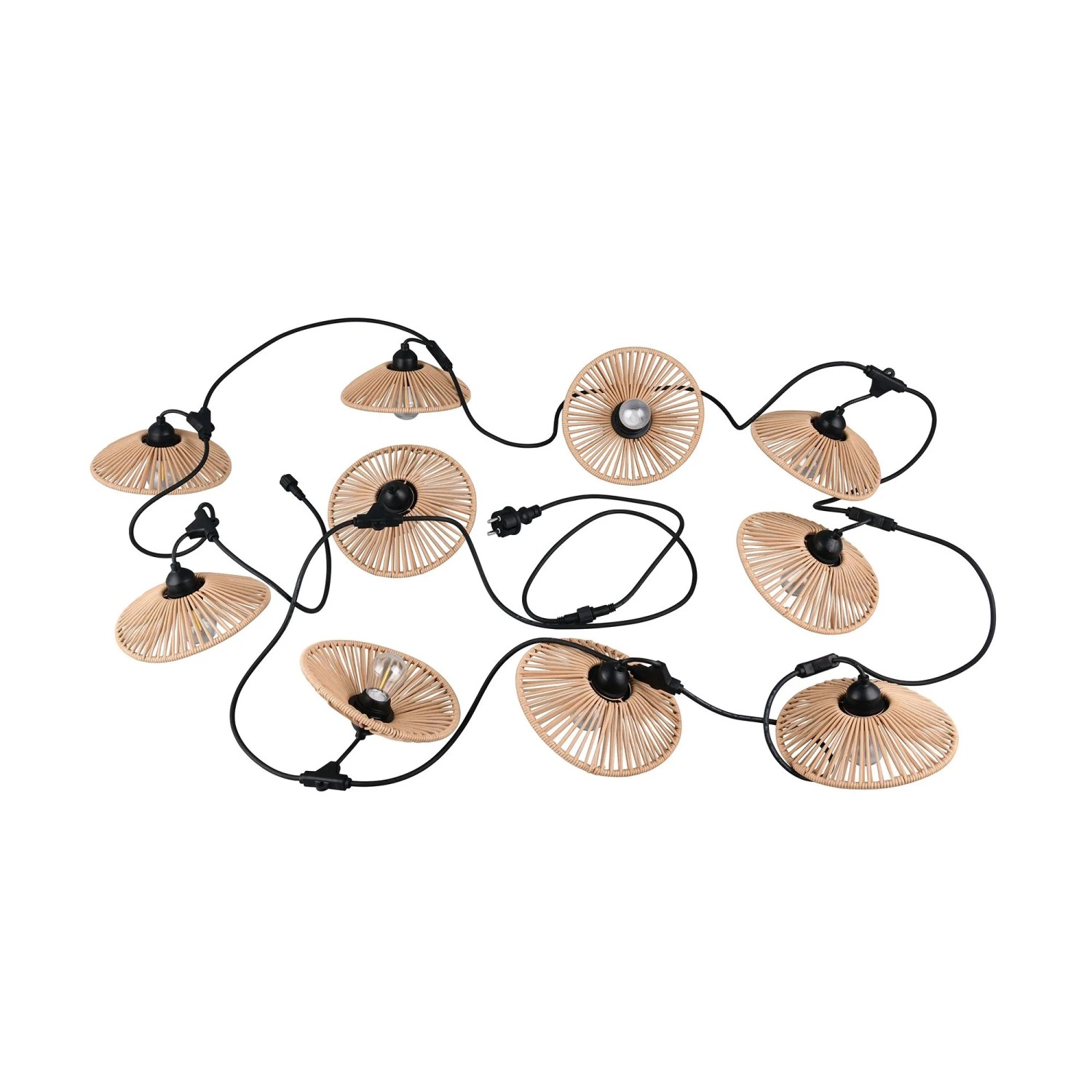 Reality LED-Lichterkette Chain Schwarz Matt 650 cm x 2 cm x 20 cm