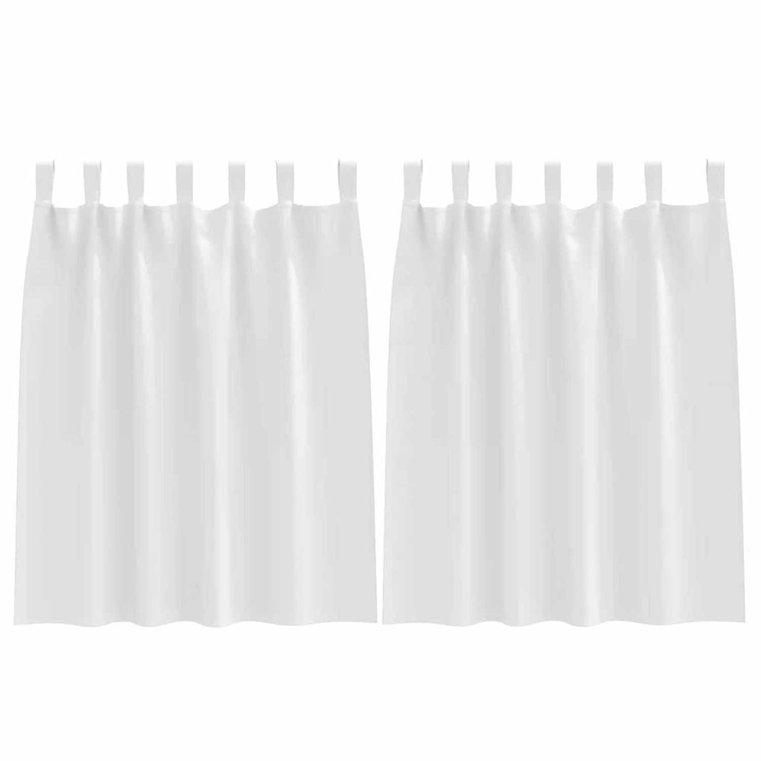 vidaXL Verdunkelungs-Vorhänge mit Ringen Reinweiß Polyester 4107603 günstig online kaufen