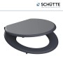 Schütte MDF WC-Sitz Spirit Anthrazit mit Absenkautomatik, Ansicht von oben.