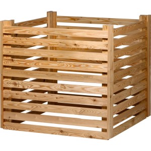 Dobar Holzkomposter Semi 76 x 76 x 73 cm Naturfarbig FSC®