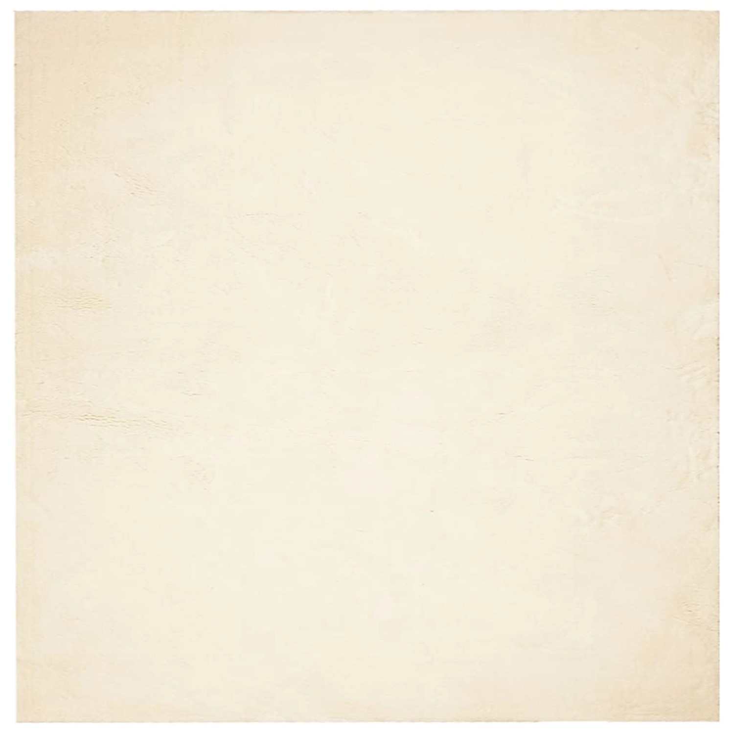 vidaXL Teppich Huarte Kurzflor Weich Und Waschbar Creme 160x160 Cm 1933889 günstig online kaufen
