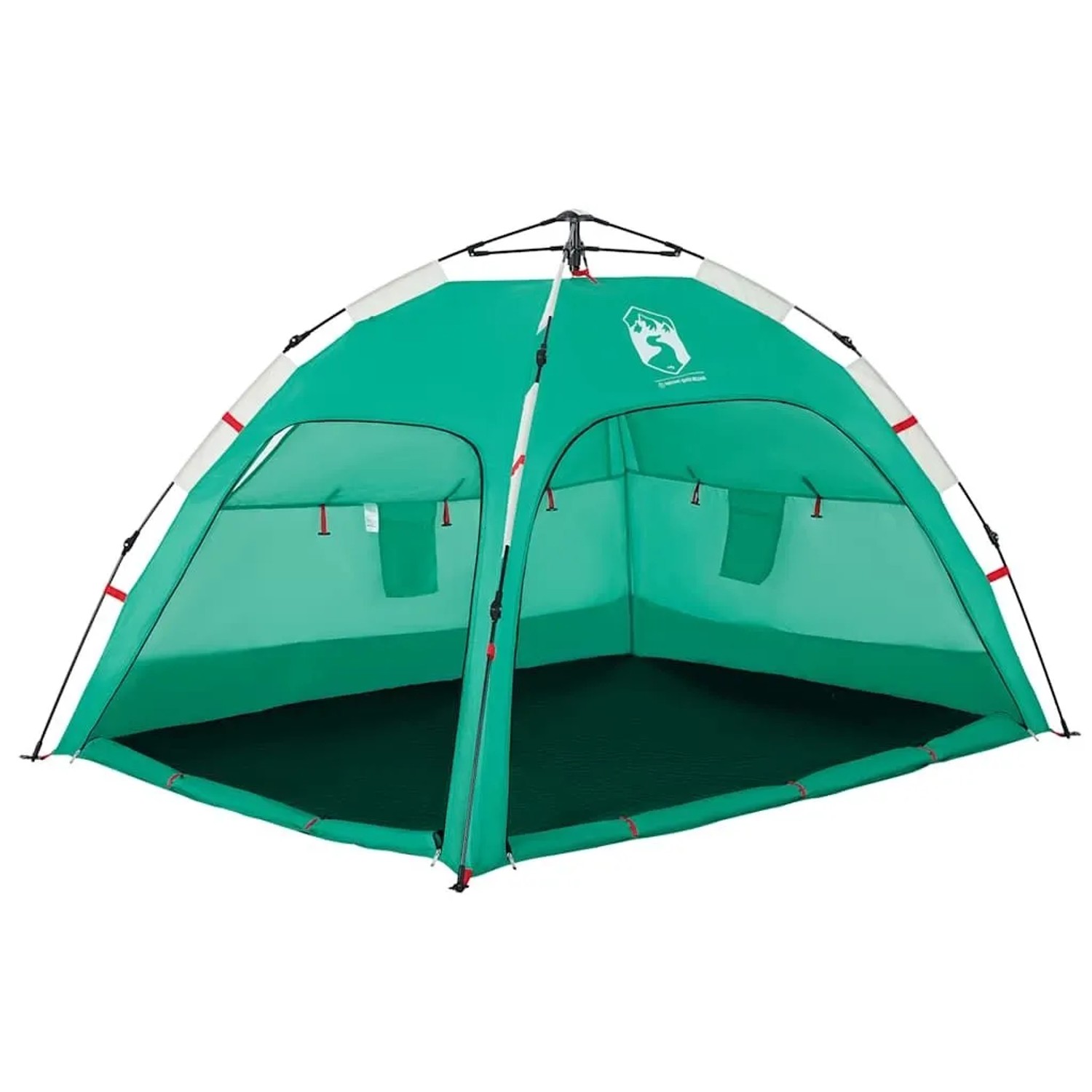 vidaXL Strandzelt 2 Personen Seegrün Quick Release Wasserdicht 4005303_5