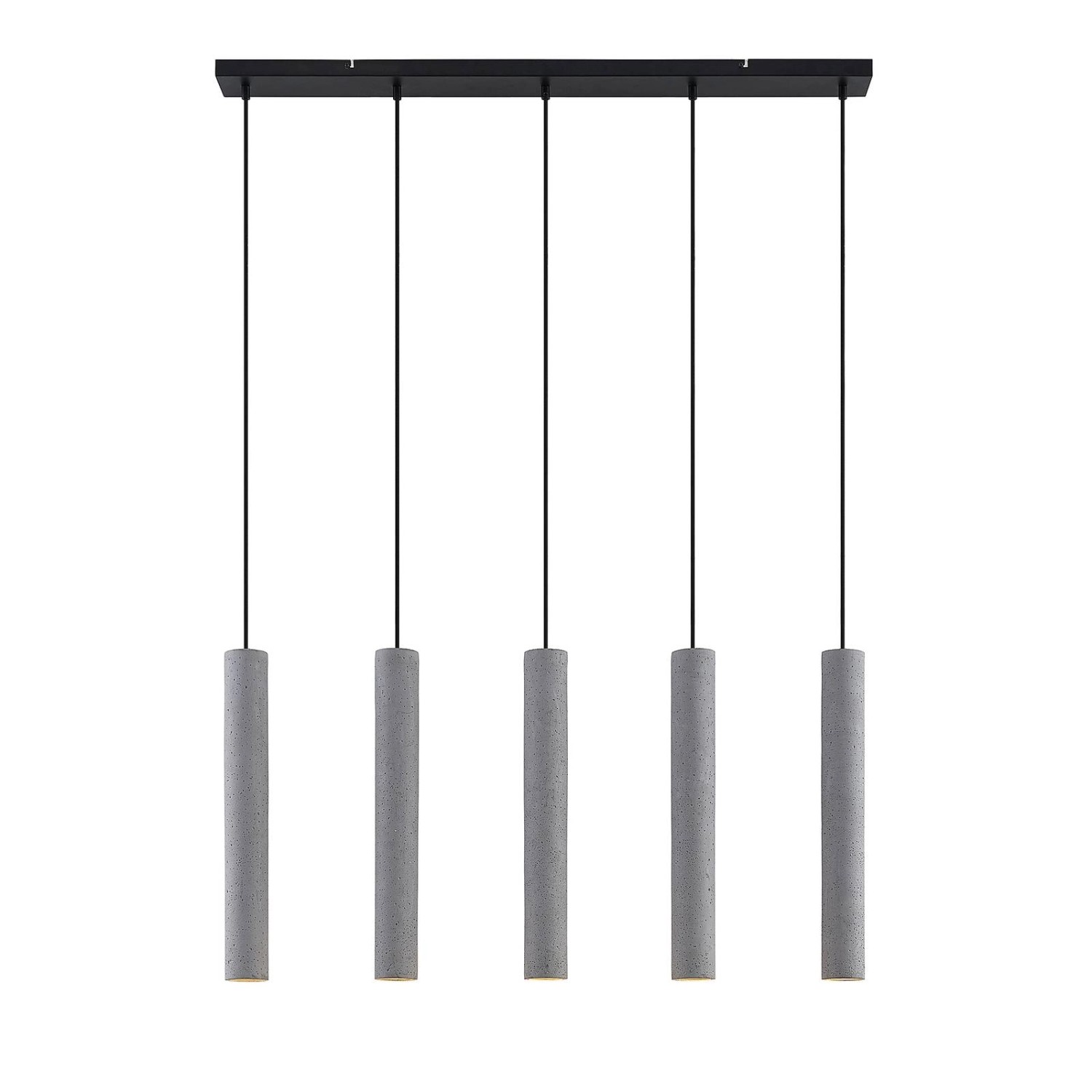 Lindby Beton Pendelleuchte Concretto 9626281 Modern in Alu aus Beton 5-flam günstig online kaufen