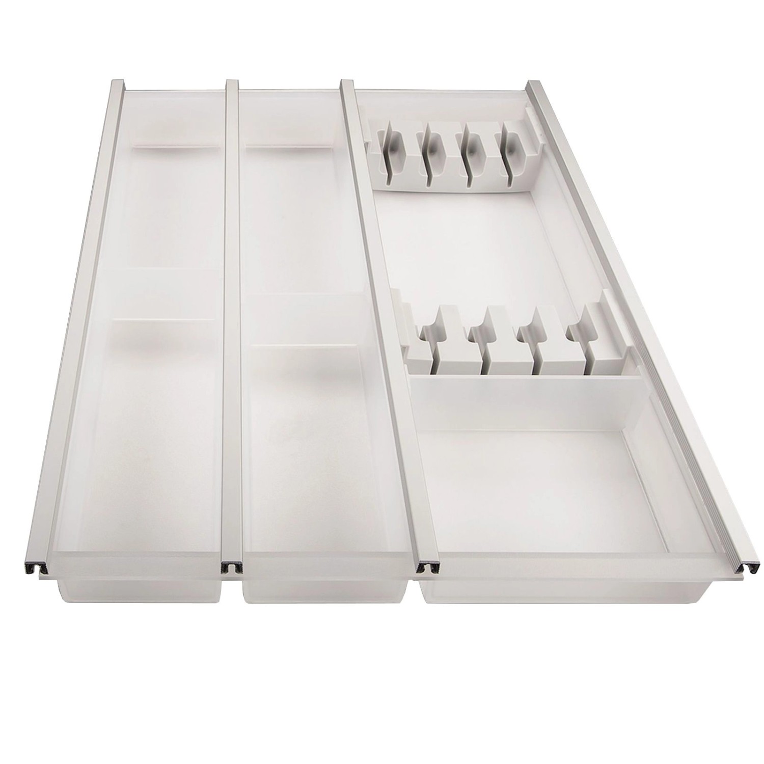 SOTECH Cuisio Besteckeinsatz 450 mm Höhe 55 mm Transluzent Weiß mit Messerb günstig online kaufen