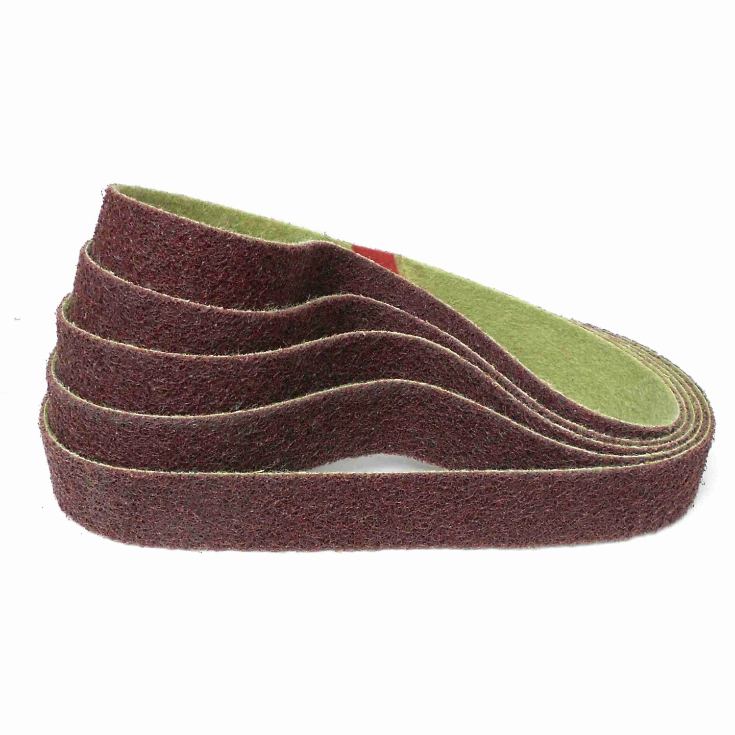 Score-Abrasives Schleifband Vlies 40x760 mm Körnung Mittel in Rot 5 Stück