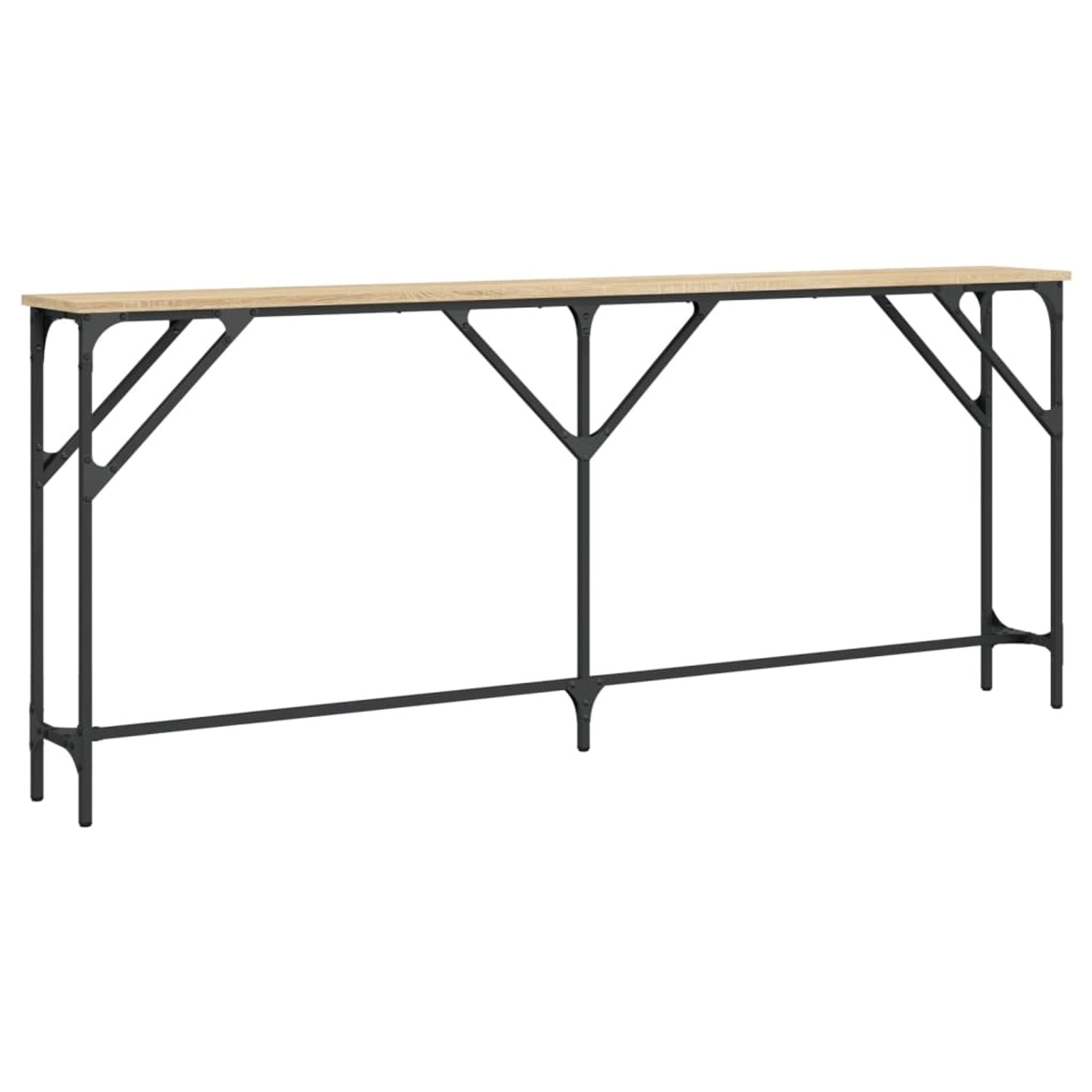 vidaXL Konsolentisch Sonoma-Eiche 180x23x75 cm Holzwerkstoff günstig online kaufen